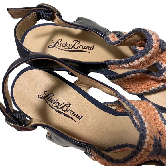 Lucky Brand Crochet Platform Wedges - Picture 9 of 12